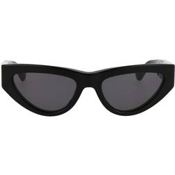 Bottega Veneta Inverted Triangle Acetate Cat-Eye SHINY BLACK