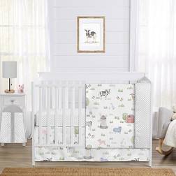 Sweet Jojo Designs Farm Animals 4-Piece Crib Bedding Multi Crib