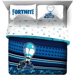 Fortnite 7-Piece Multi Battle Bus Blue Bed