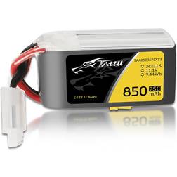 Tattu 11.1V 850mAh 75C 3S1P Li-Po Battery Pack with XT30 Plug