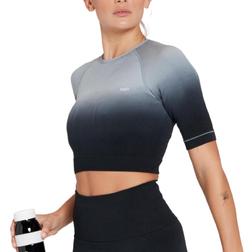 MP Crop Top Senza Cuciture Velocity Ultra Donna - Nero