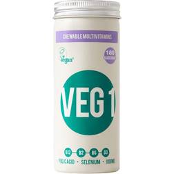 The Vegan Society VEG 1 Multivitamin Blackcurrant 180 pcs