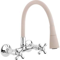 Invena Faucet Cross Grå, Beige