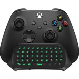 TiMOVO TiMOVO Green Backlight Keyboard for Xbox One, Xbox Series X/S,Wireless Chatpad Message KeyPad with Headset & Audio Jack,Mini Game Keyboard Fit Xbox One/One S/One Elite/2, 2.4G Receiver Included, Black
