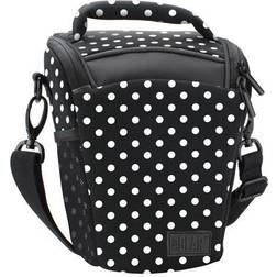 USA Gear QTL Portable DSLR Camera Case Bag Polka Dot