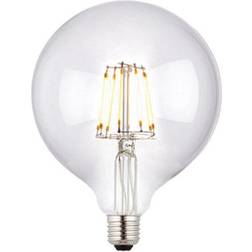 Led Filament Lamp Bulb Dimmable 6W E27 led 125mm Clear Glass Globe Warm White