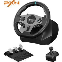 Xbox Steering Wheel, PXN V9 Racing Steering Wheel 270/900 ° Car Simulation Driving, With 3 Pedals and Shifters Gaming Steering Wheel for PS4, Xbox Series XS, PS3, PC, Xbox One, Switch