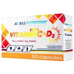Allnutrition Vitamin C 1000 + D3 & Vitamin D High Vitamin C Strong Bones 30 stk