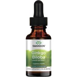 Swanson 29 ml. Ginkgo Biloba Liquid Extract, Alcohol & Sugar-Free