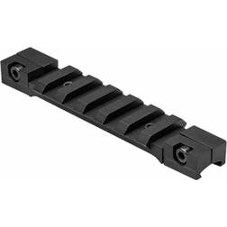 Nc Star MAD3/8PS Dovetail to Picatinny Rail Adapter/Short, 3/8" Black