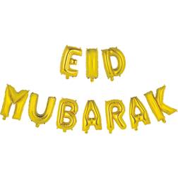 Eid Mubarak Folieballoner Guld