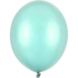 PartyDeco Latex ballon Metallic Mint 30 cm (10 stk)