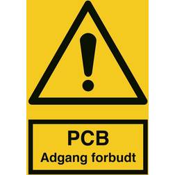 Advarselsskilt PCB adgang forbudt A4