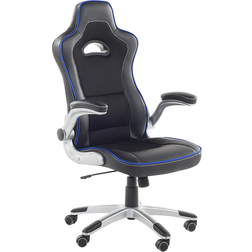 Beliani Executive Chair Black with Blue MASTER