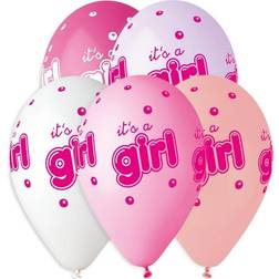 Ballongkungen Latexballoner Premium It's a Girl 5-stk