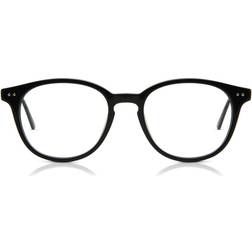 SmartBuy Collection De Vue Cerclée Oval Plastique Noires Homme Lumière Bleue (Seulement Monture)