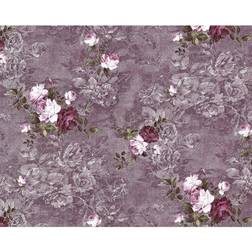 EDEM 9045-25 Flowers non-woven wallcovering violet aubergine-coloured 10.65 sqm