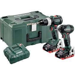 Metabo Combo 2.1.11 18V: BS18 LTBL SSD18 LTX200BL 2×4,0Ah