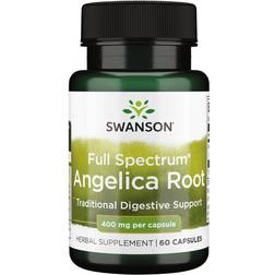 Swanson Fuldspektret Angelikarod 400 mg 60 Kapsler