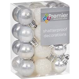 Premier Decorations Tree 24 30mm Shatterproof Christmas Tree Ornament