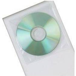 Q-CONNECT CD/DVD Hüllen Ungelocht Transparent 50 Stück