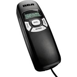 RCA Corded Standard Phone With Built-In Caller ID, Black