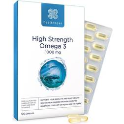 Healthspan 120 Capsules High Strength Omega 3