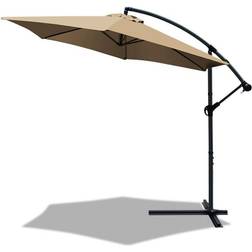 Vounot VOUNOT 3m Cantilever Garden Parasol, Banana Patio Umbrella with