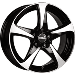 DBV DA5GO43BGP Fälg Rims Svart Frontpolerad