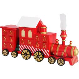 Spielwerk Advent Calendar Locomotive Wood Reusable
