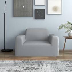 vidaXL elástica para sillón poliéster jersey gris Funda de Sofá Suelta Gris