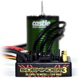 Minicars Castle Creations SIDEWINDER 3 ESC12V 1/10 med 1406-7700KV Sensormotor, Castle Creations