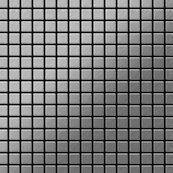 Alloy Mosaic tile massiv metal Stainless Steel marine brushed grey 1.6mm thick ALLOY Mosaic-S-S-MB