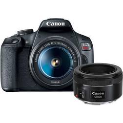 Canon EOS Rebel T7 24.1MP DSLR Camera 18-55mm IS II EF 50mm STM Lens