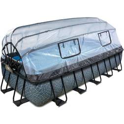 Exit Toys Stone Pool 540x250x100cm Med Sandfilterpump