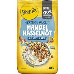 Risenta Krispig Müsli Mandel Hasselnöt 450g 1pack