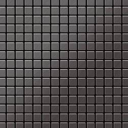 Alloy Alloy - Mosaic tile massiv metal Titanium Smoke brushed dark grey 1.6mm thick