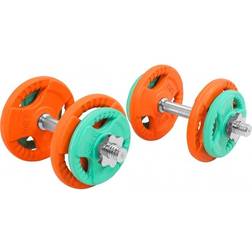 Gorilla Sports Håndvægte TRIGRIP 31mm 2x10kg 20 kg(2x10 kg) Skruelås