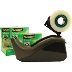 3M Scotch plakbandafroller zwart 4 rollen