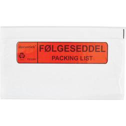 Følgeseddellomme 225x122mm M/tryk følgeseddel (1000)