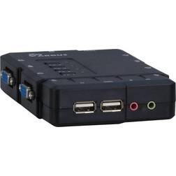 Inter-Tech Argus KVM CS-41UA KVM audio-switch 4 porte