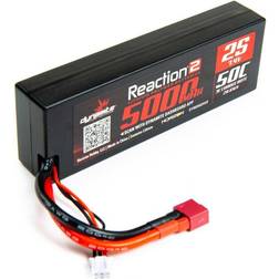 Reaction 2.0 7.4V 5000mAh 50C 2S Hardcase LiPo Battery, Deans