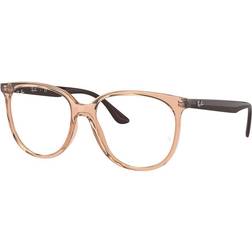 Ray-Ban RB4378V Bruin Montuur Helder Glazen gepolariseerd 52-16