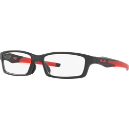 Oakley OX8118 CROSSLINK Vestibilità Orientale 811804 da Vista Neri per Uomo (Solo Montatura)