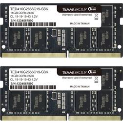 TeamGroup Elite SO-DIMM DDR4 2666MHz 2x16GB (TED432G2666C19DC-S01)