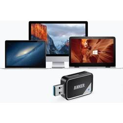 Anker 2-in-1 USB 3.0 SD Card Reader for SDXC/SDHC/SD/MMC/RS-MMC/Micro SDXC