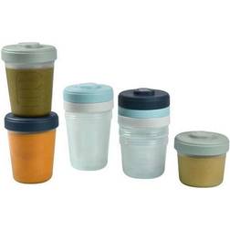 Beaba BÉABA, 8er-Set Aufbewahrungsbehälter, Clip, Stapelbare Behälter, 100 % Luftdicht, Einfrieren, Muttermilch, 4x150ml 4x250ml