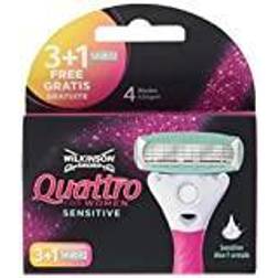 Wilkinson Sword Quattro for Women Sensitive 3 rakblad plus 1 gratis blad