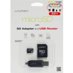 Unirex MSW325M 4-in-1 Usb/Micro USB Reader and SD Adapter (32GB)