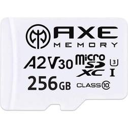 Aucune AXE MEMORY 256GB microSDXC Memory Card SD Adapter with A2 App Performance, V30, UHS-I U3, 4K